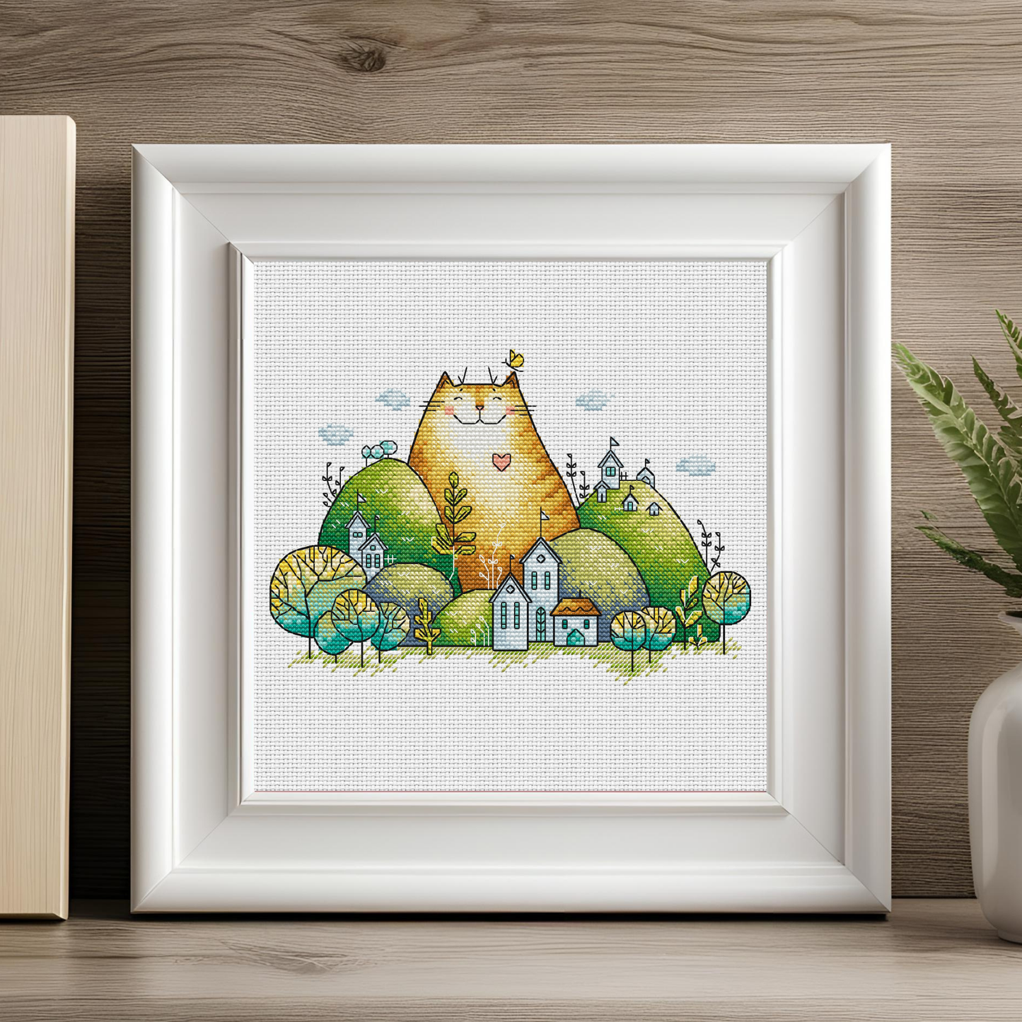 Digital Cross Stitch Pattern "Cozy Cat"
