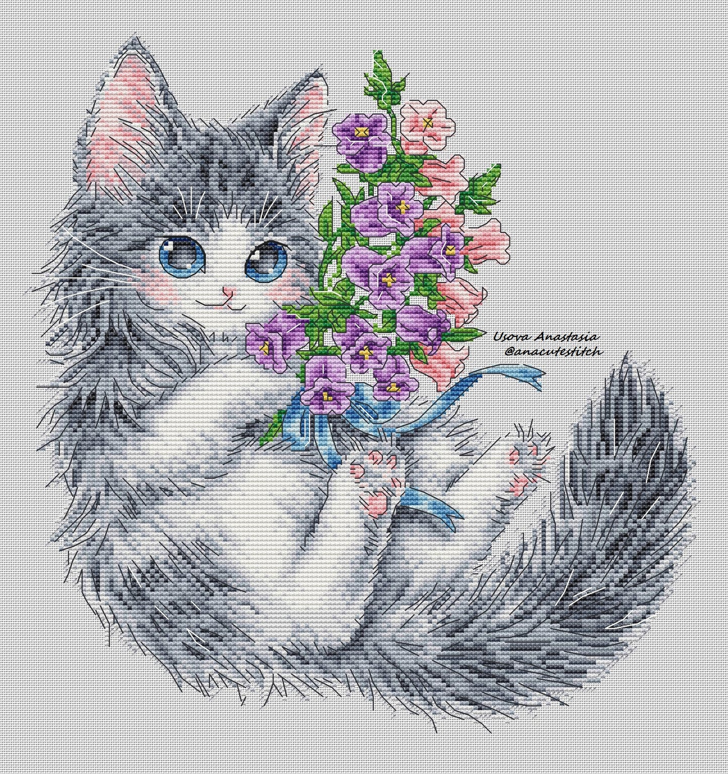 Digital Cross Stitch Pattern "Bells"