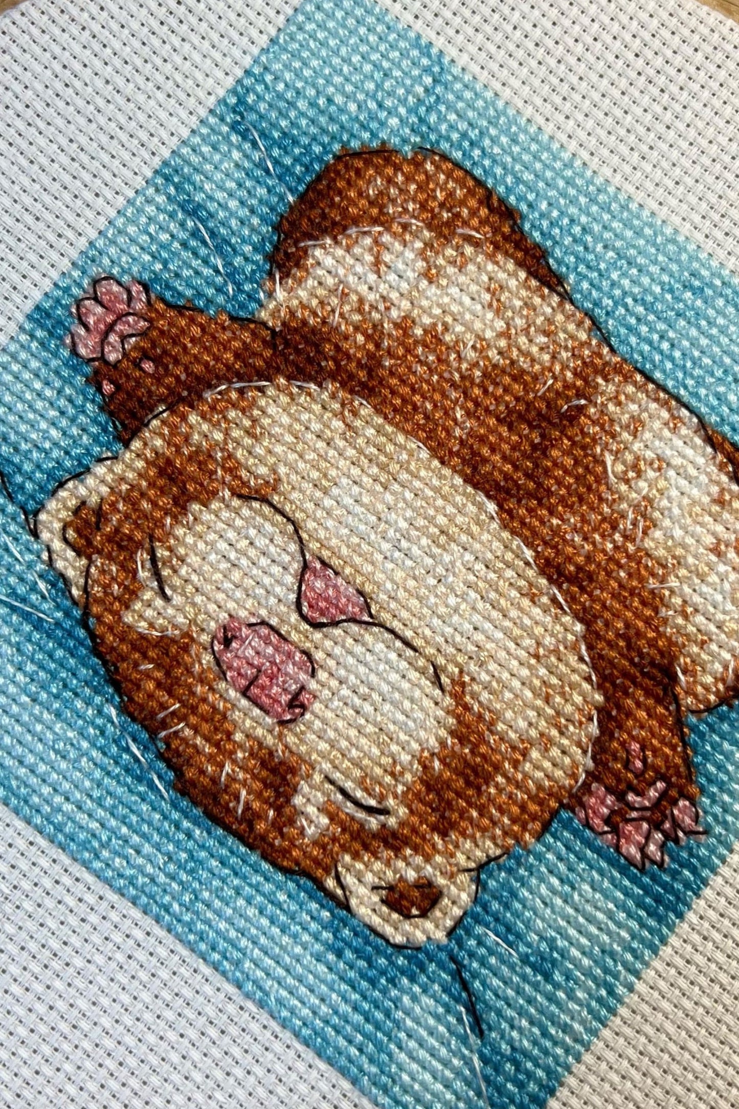 Digital Cross Stitch Pattern "Ferret"