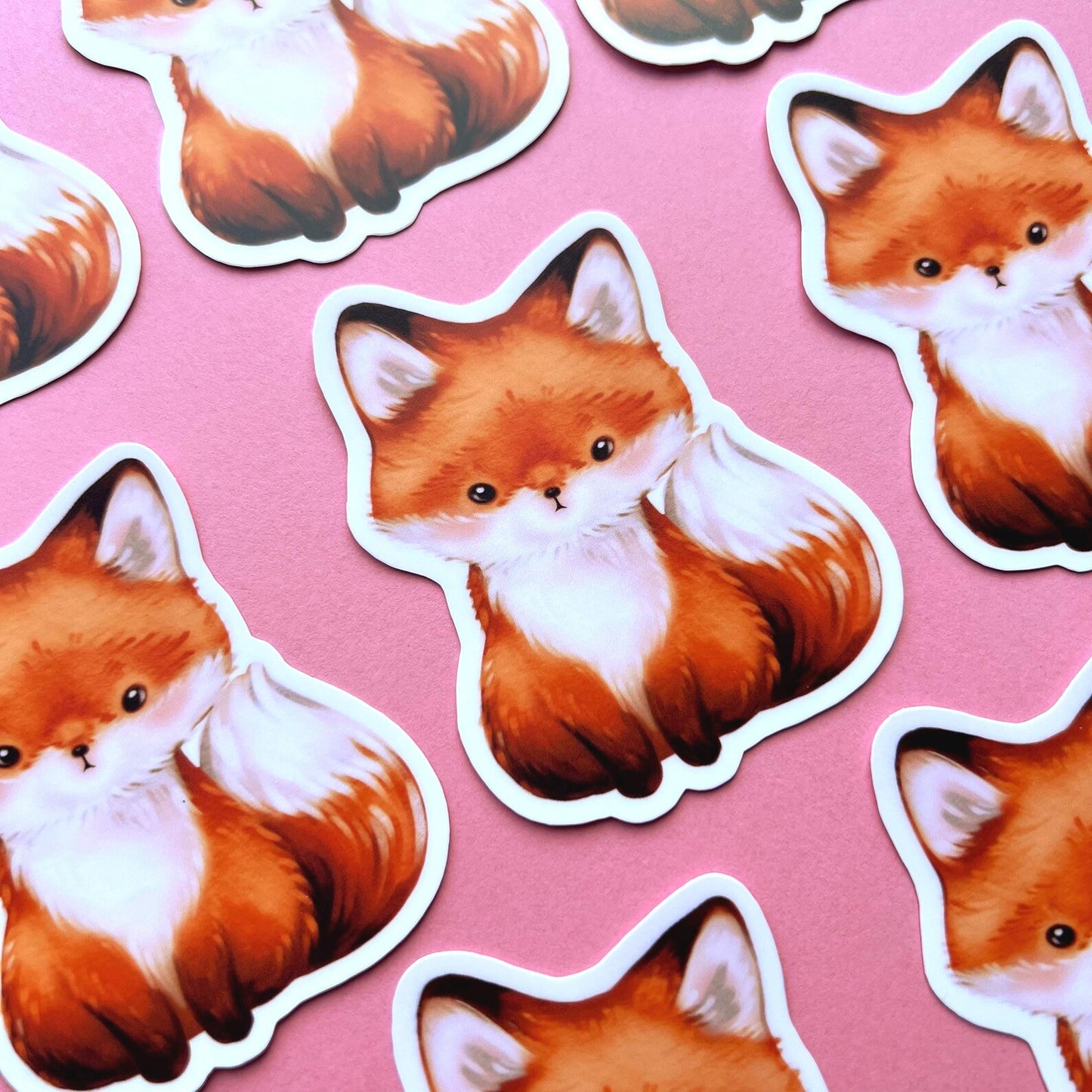 Cute Fox Waterproof Sticker