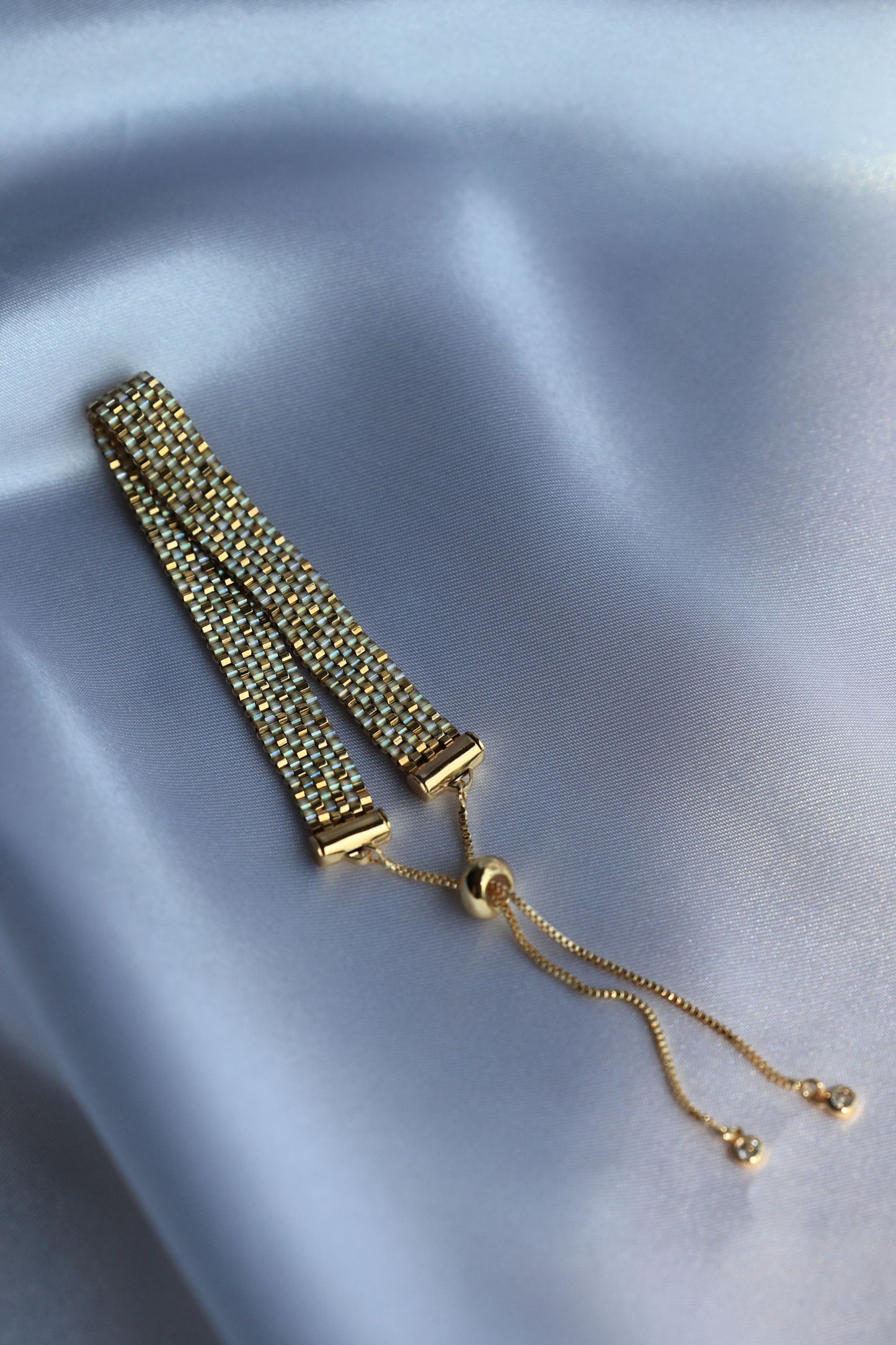 24K Gold Plated Beads Bracelet "Golden Magic"