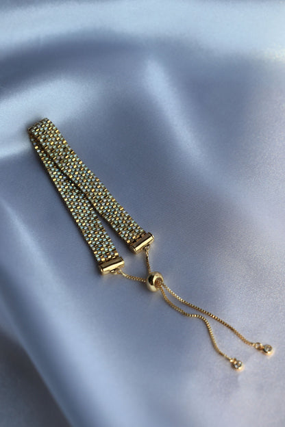 24K Gold Plated Beads Bracelet "Golden Magic"