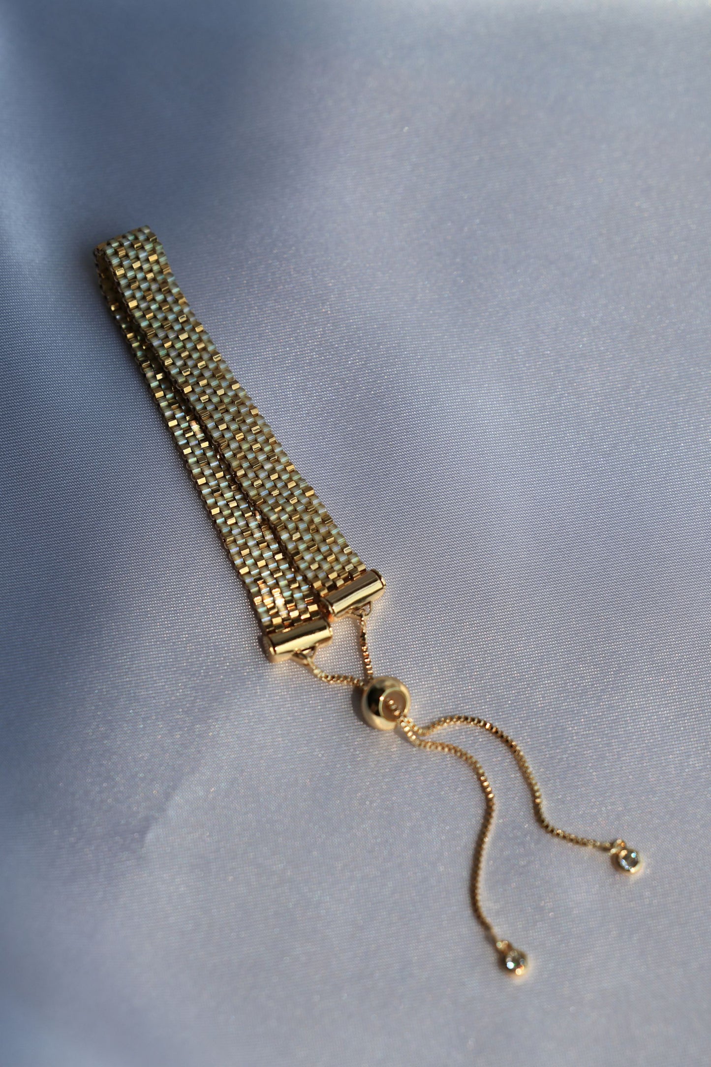 24K Gold Plated Beads Bracelet "Golden Magic"