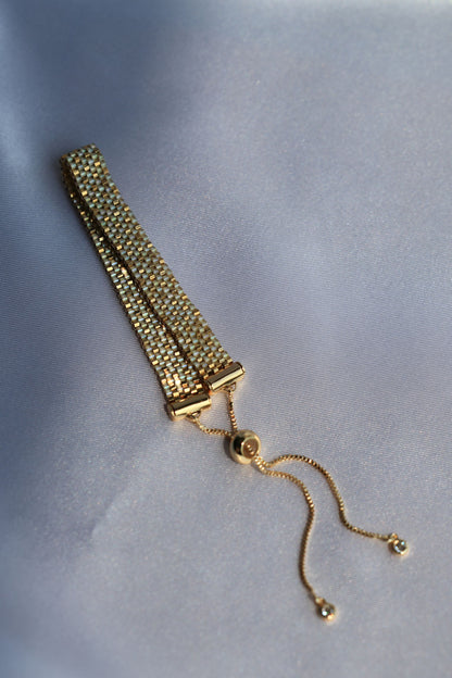 24K Gold Plated Beads Bracelet "Golden Magic"