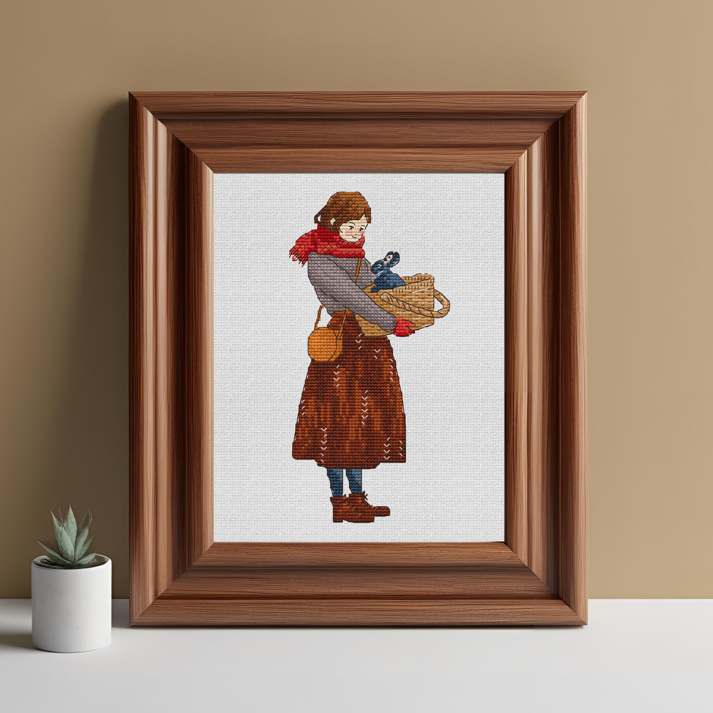 Digital Cross Stitch Pattern "A wonder in the basket"