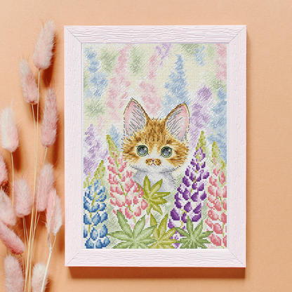 Digital Cross Stitch Pattern "Lupins"