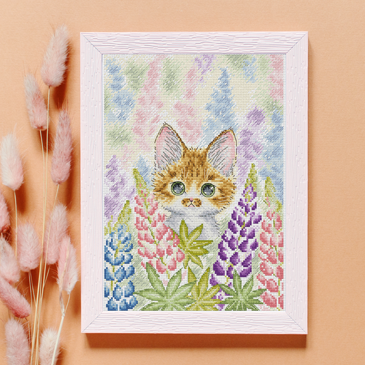 Digital Cross Stitch Pattern "Lupins"