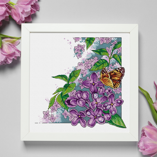 Digital Cross Stitch Pattern "Lilac"