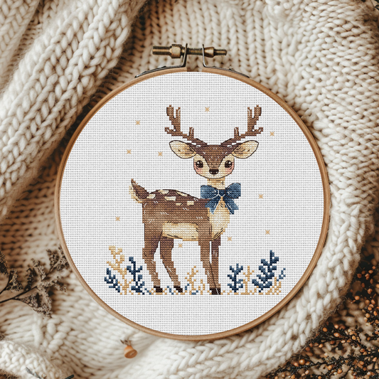 Digital Cross Stitch Pattern "Adorable Fawn"