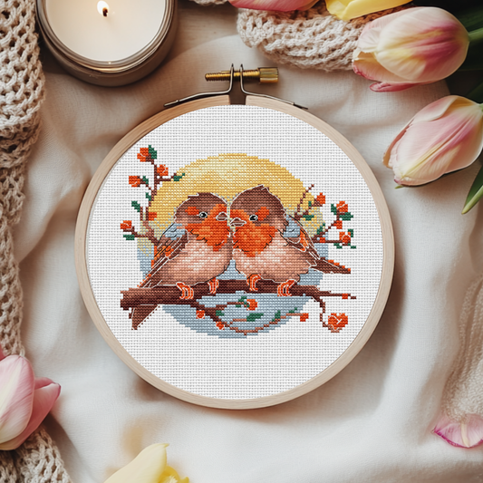 Digital Cross Stitch Pattern "Feathered Friends"