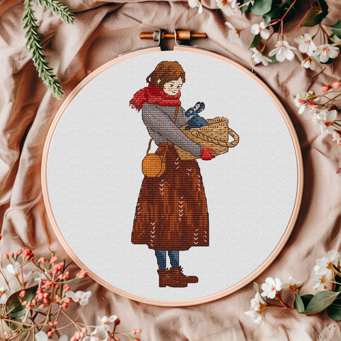 Digital Cross Stitch Pattern "A wonder in the basket"