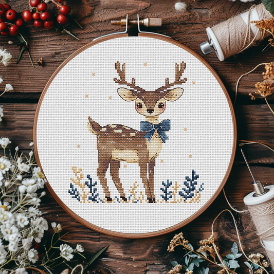 Digital Cross Stitch Pattern "Adorable Fawn"