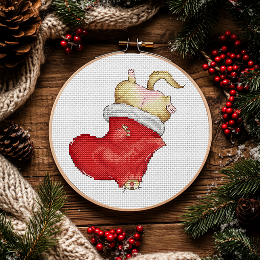 Digital Cross Stitch Pattern "Christmas stocking"