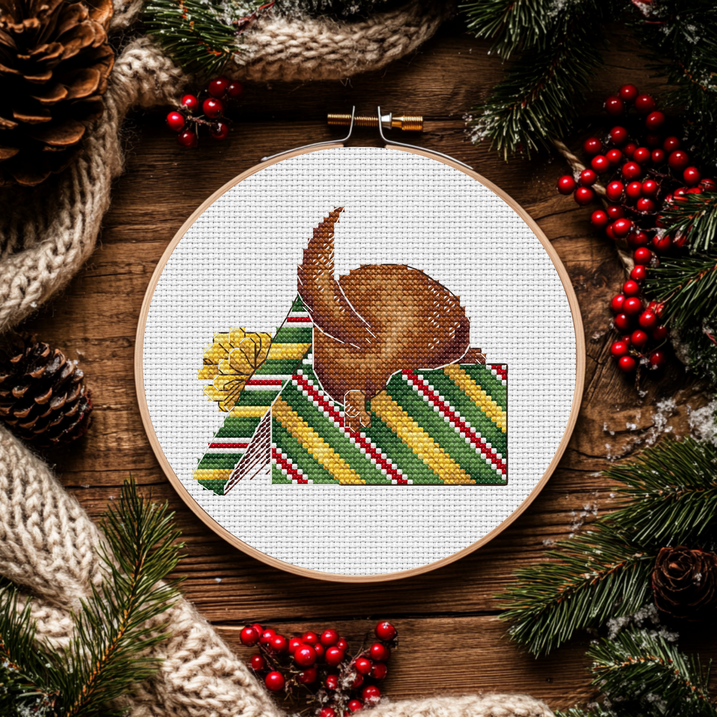 Digital Cross Stitch Pattern "Christmas gift"