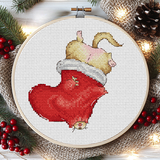 Digital Cross Stitch Pattern "Christmas stocking"