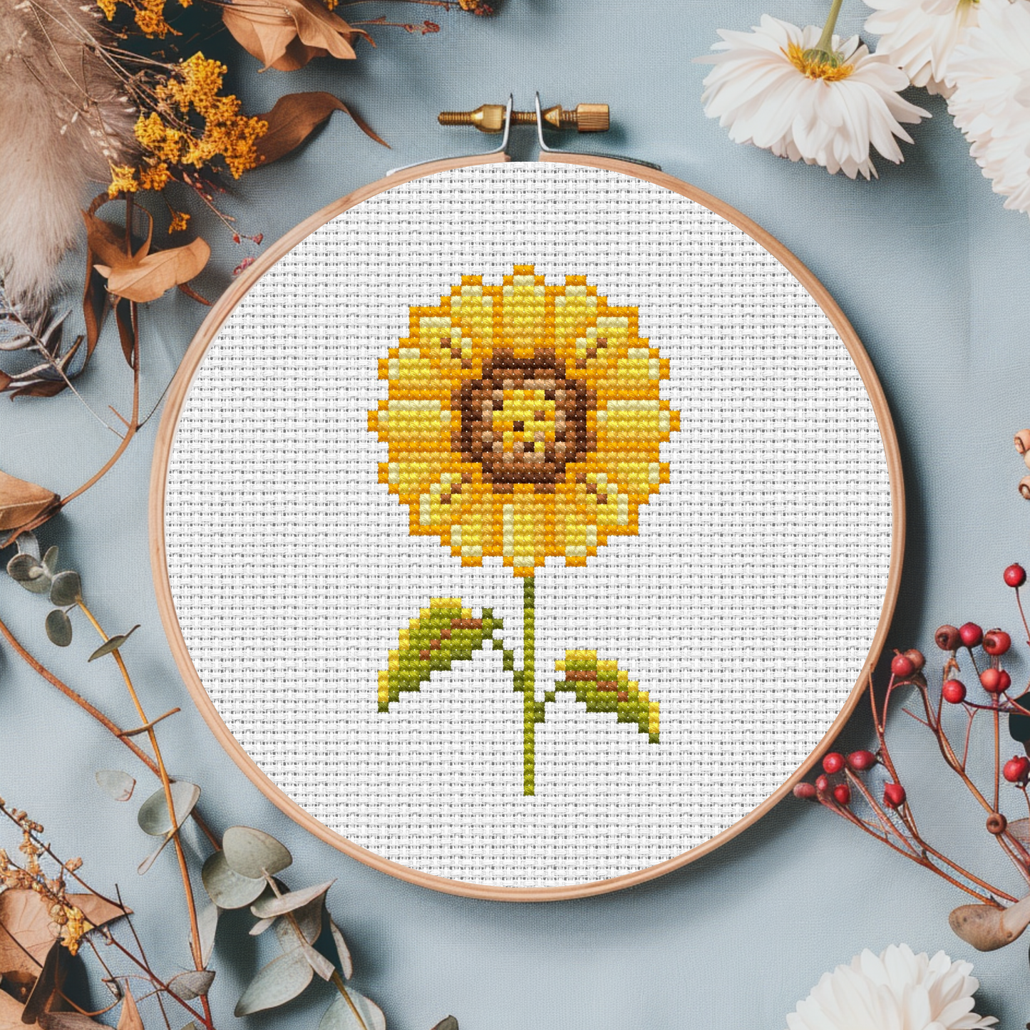 Digital Cross Stitch Pattern "Sunflower"