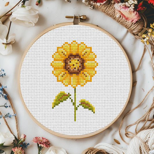 Digital Cross Stitch Pattern "Sunflower"