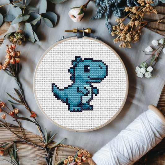 Digital Cross Stitch Pattern "Dinosaur"