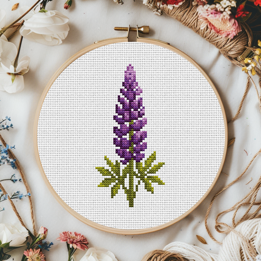 Digital Cross Stitch Pattern "Lupin"