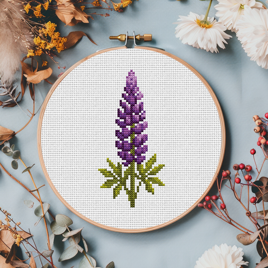 Digital Cross Stitch Pattern "Lupin"