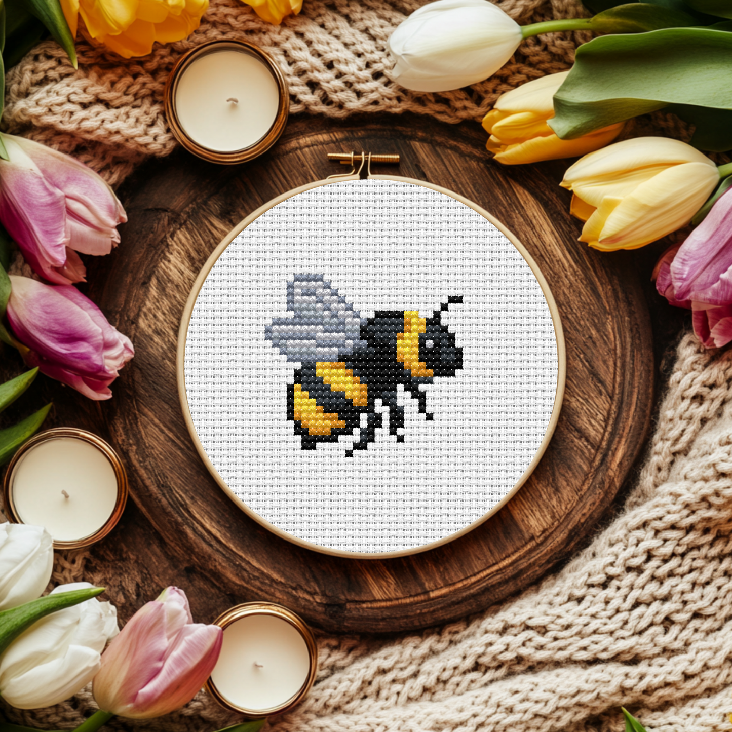 Digital Cross Stitch Pattern "Bumblebee"