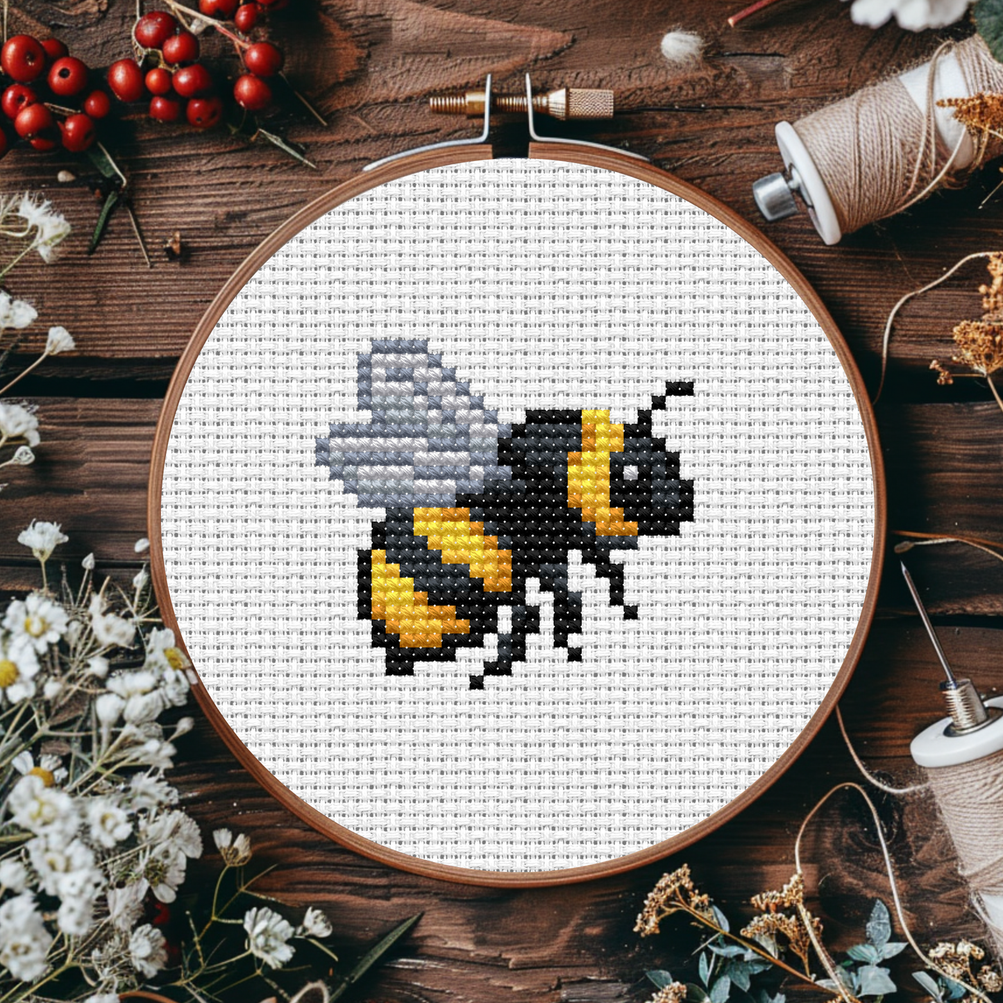 Digital Cross Stitch Pattern "Bumblebee"