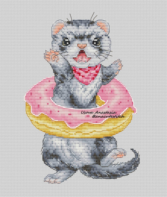 Digital Cross Stitch Pattern "Donut"