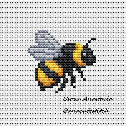 Digital Cross Stitch Pattern "Bumblebee"