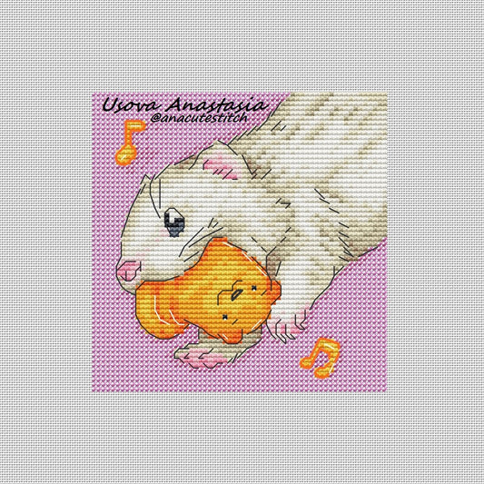 Digital Cross Stitch Pattern "Ferret. Toy"