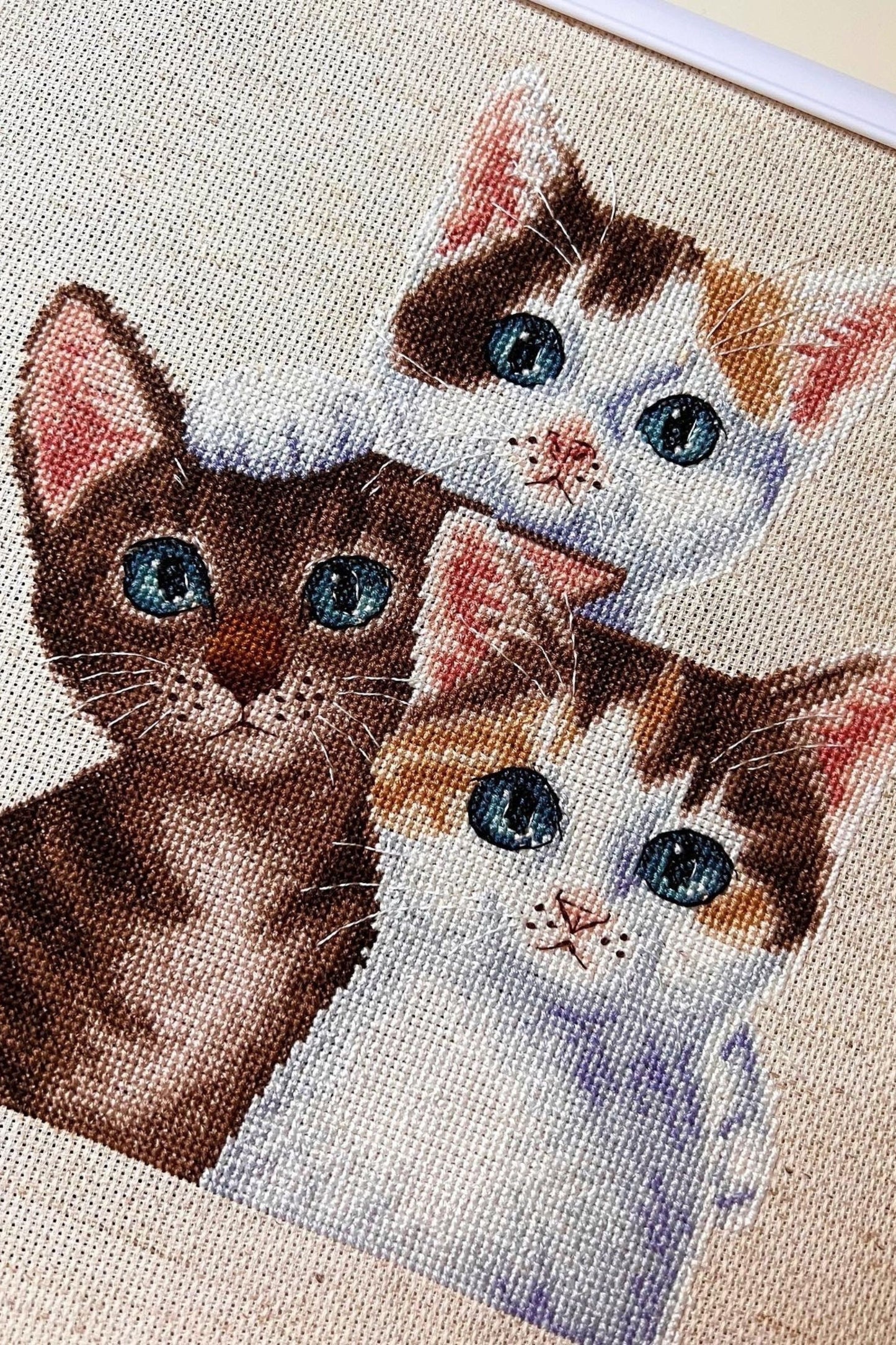 Digital Cross Stitch Pattern "Three kittens"