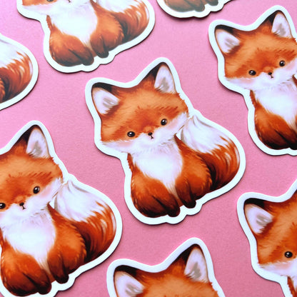 Cute Fox Waterproof Sticker